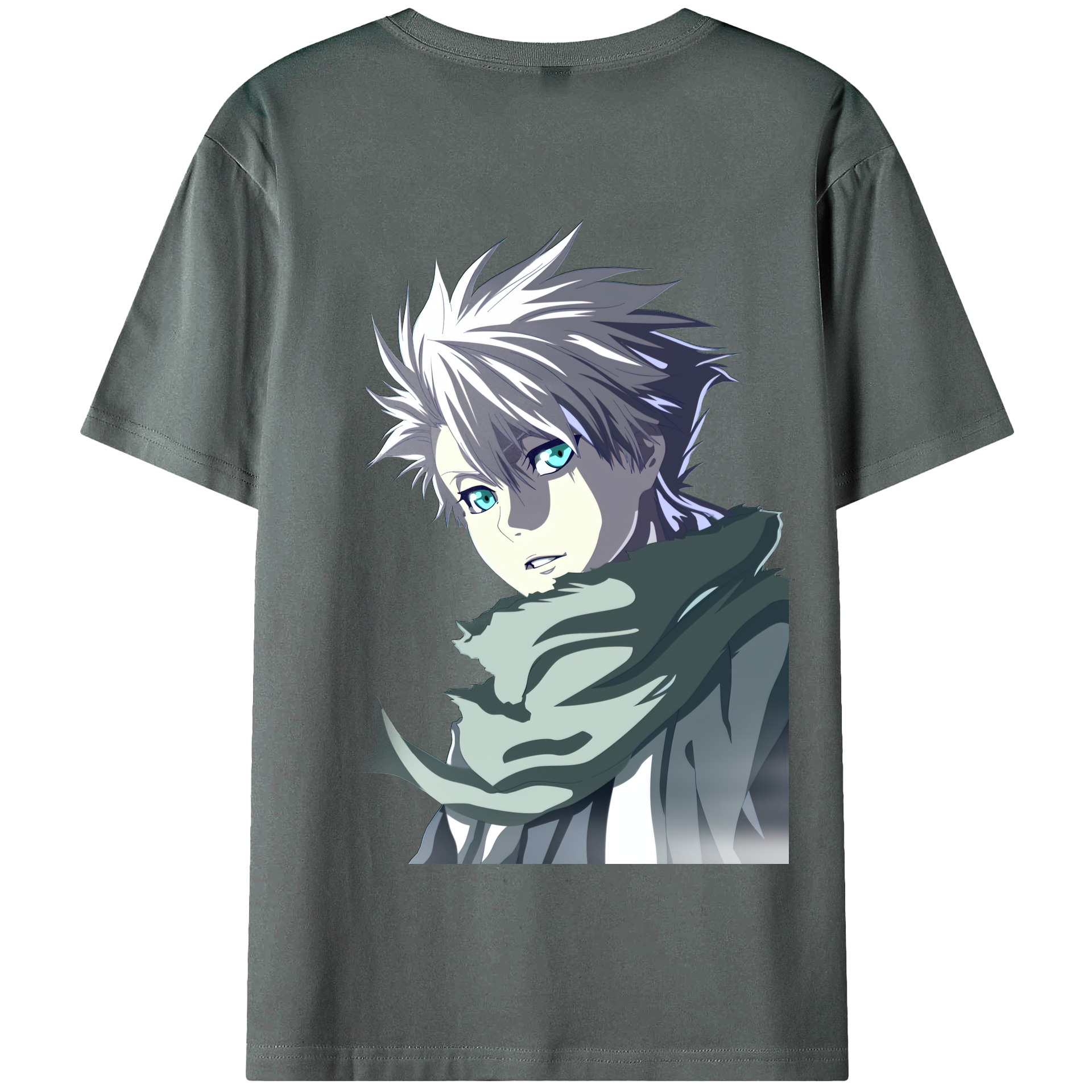 （画像用） ブリーチ 日番谷冬獅郎（ひつがや とうしろう） BLEACH Hitsugaya Toushirou 綿100％半袖Tシャツ（背面プリント）